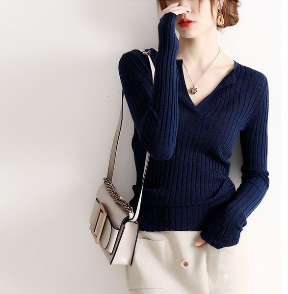 2021 new autumn winter sleeve casual women v-neck long sleeved solid pullover sweater woman korean knit nk4s, White;black
2021 new autumn winter sleeve casual women v-neck long sleeved solid pullover sweater woman korean knit nk4s, White;black