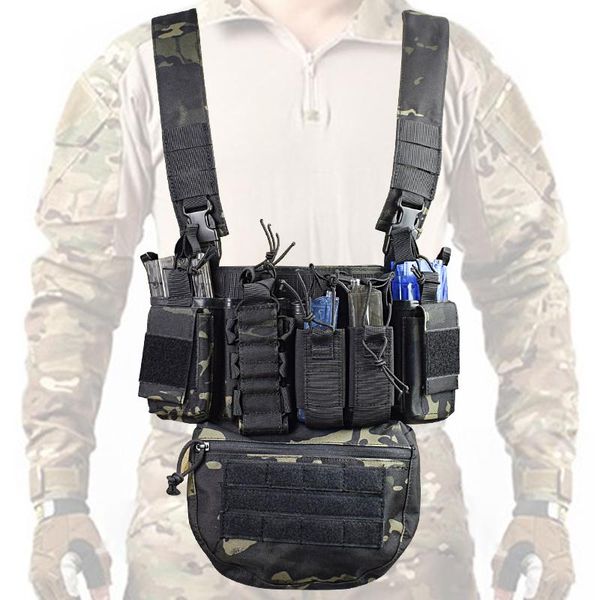 hunting jackets military tactical 3 chest rig molle vest combat vests with radio magazine pouches swat outdoor paintball gear, Camo;black
hunting jackets military tactical 3 chest rig molle vest combat vests with radio magazine pouches swat outdoor paintball gear, Camo;black