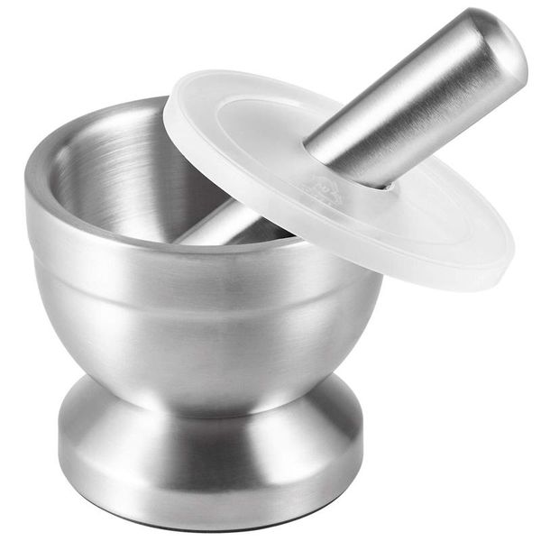 stainless steel mortar and pestle, spice grinder, pesto powder grinder with lid for crushing abrasive, with non-slip base, comfo
stainless steel mortar and pestle, spice grinder, pesto powder grinder with lid for crushing abrasive, with non-slip base, comfo