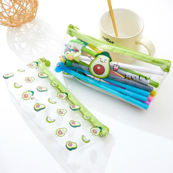 pencil bags 1pc green avocado pattern case transparent fruit box school supplies stationery bag pouch
pencil bags 1pc green avocado pattern case transparent fruit box school supplies stationery bag pouch