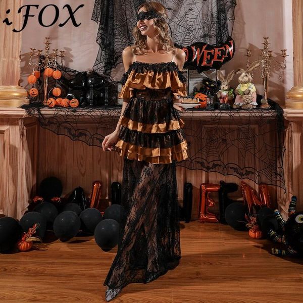 ifox 2021 fashion spaghetti strap halloween sleeveless party dresses for women lace strapless gold simple women maxi dress, Black;gray
ifox 2021 fashion spaghetti strap halloween sleeveless party dresses for women lace strapless gold simple women maxi dress, Black;gray