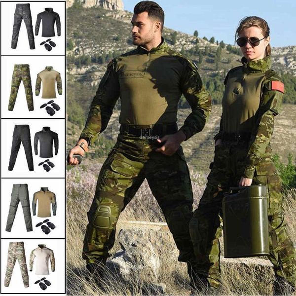 hunting sets tactical uniform shirts + pants with knee elbow pads special forces army suit combat militaire clothing, Camo
hunting sets tactical uniform shirts + pants with knee elbow pads special forces army suit combat militaire clothing, Camo