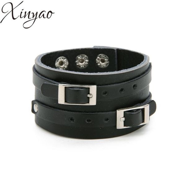 charm bracelets xinyao 2021 punk bracelet black/brown strap double wide wrap leather buckle wristband men cuff jewelry, Golden;silver
charm bracelets xinyao 2021 punk bracelet black/brown strap double wide wrap leather buckle wristband men cuff jewelry, Golden;silver