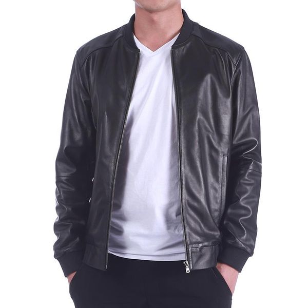 men's leather & faux paragraphs male thread baseball uniform sheep skin short fur fashion leisure black coat collar
men's leather & faux paragraphs male thread baseball uniform sheep skin short fur fashion leisure black coat collar