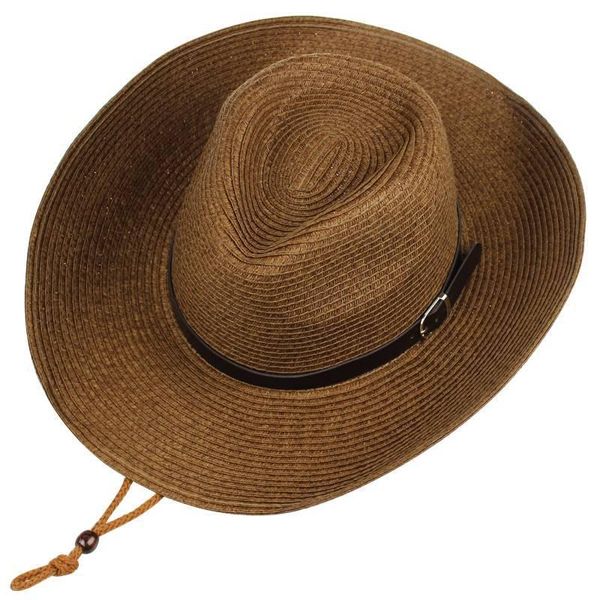 cloches summer wide brim beach straw hat western cowboy hats with belt buckle jazz panama cap travel e sunbonnet for men women, Blue;gray
cloches summer wide brim beach straw hat western cowboy hats with belt buckle jazz panama cap travel e sunbonnet for men women, Blue;gray