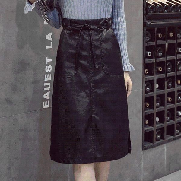 skirts women pu leather skirt with sash lady high waist 2021 autumn winter a-line black short pocket 2666ly
skirts women pu leather skirt with sash lady high waist 2021 autumn winter a-line black short pocket 2666ly