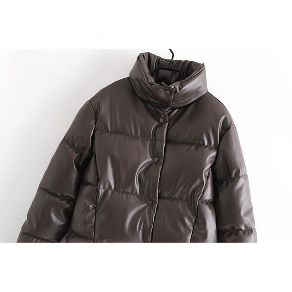 2021 New Winter Faux Leather Jacket Padded Clothes Women Parkas Button Bubble Coat Vjv2, Black
2021 New Winter Faux Leather Jacket Padded Clothes Women Parkas Button Bubble Coat Vjv2, Black