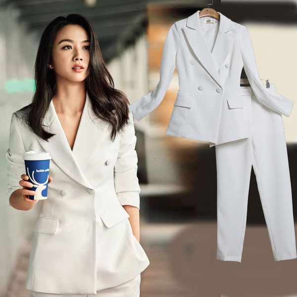 2 sets of women's garments spring autumn temperament self-cultivation professional ol woman suit fashion cqq3, White
2 sets of women's garments spring autumn temperament self-cultivation professional ol woman suit fashion cqq3, White