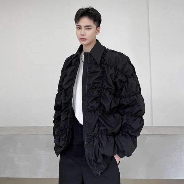 men's jackets spring autumn japan korea streetwear vintage coat for male men elastic folds design loose casual jacket outerwear, Black;brown
men's jackets spring autumn japan korea streetwear vintage coat for male men elastic folds design loose casual jacket outerwear, Black;brown