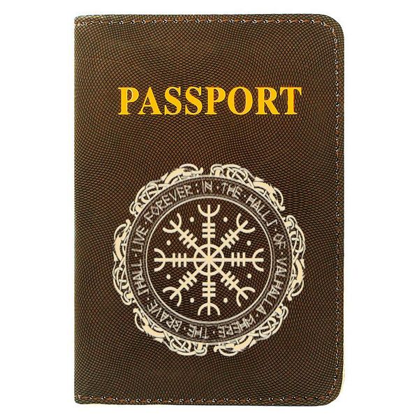 card holders viking symbol aegishjalmur printing women men passport cover pu leather travel id holder pocket wallet bags gifts, Brown;gray
card holders viking symbol aegishjalmur printing women men passport cover pu leather travel id holder pocket wallet bags gifts, Brown;gray