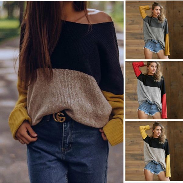 2021 new women's round neck striped sweater, large size, european american style, leisure ideal, autumn and winter series rxu4, White;black
2021 new women's round neck striped sweater, large size, european american style, leisure ideal, autumn and winter series rxu4, White;black
