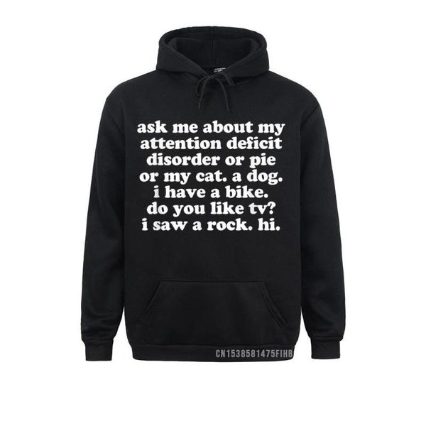 men's hoodies & sweatshirts adhd hoodie ask me about my attention deficit for male winter autumn high street hoods, Black
men's hoodies & sweatshirts adhd hoodie ask me about my attention deficit for male winter autumn high street hoods, Black