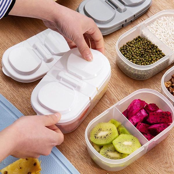 storage bottles & jars double-grid sealed food and grocery grains multifunctional kitchen refrigerator plastic box
storage bottles & jars double-grid sealed food and grocery grains multifunctional kitchen refrigerator plastic box