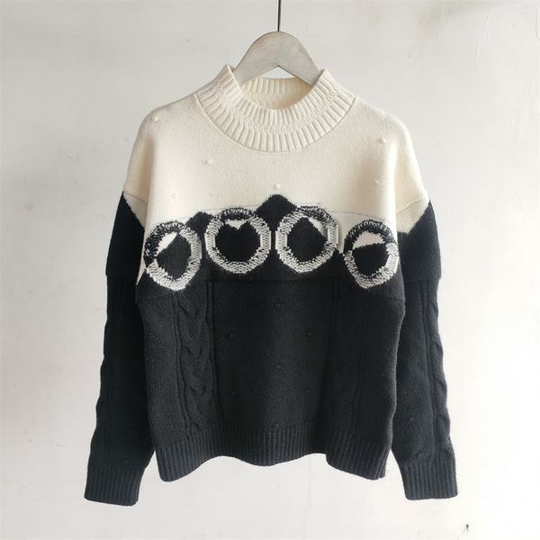 women knitted sweaters woollen fall girls wool pullover with letter knit shirt super elastic fashion clothes sweater, White;black
women knitted sweaters woollen fall girls wool pullover with letter knit shirt super elastic fashion clothes sweater, White;black