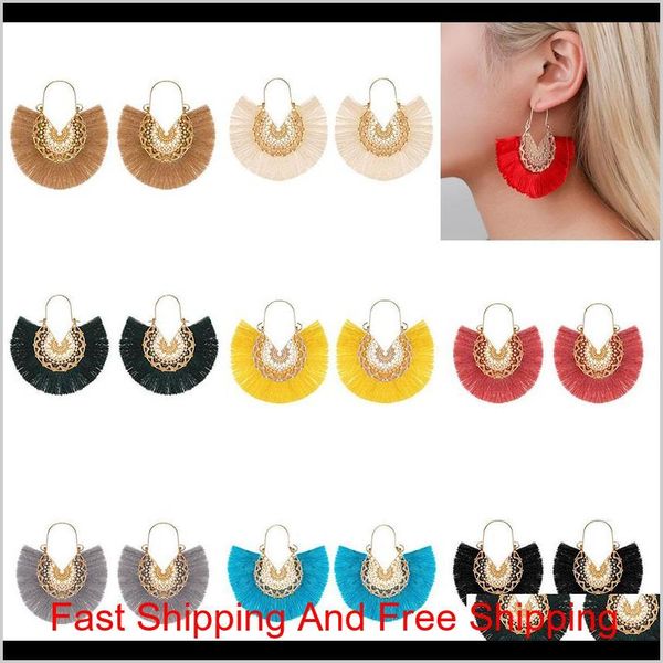 ethnic style 10colors fan shape tassel pendant earrings dangle hollow alloy fringe eardrop charm ear hooked women earring jewelry bddn e6su2, Silver
ethnic style 10colors fan shape tassel pendant earrings dangle hollow alloy fringe eardrop charm ear hooked women earring jewelry bddn e6su2, Silver