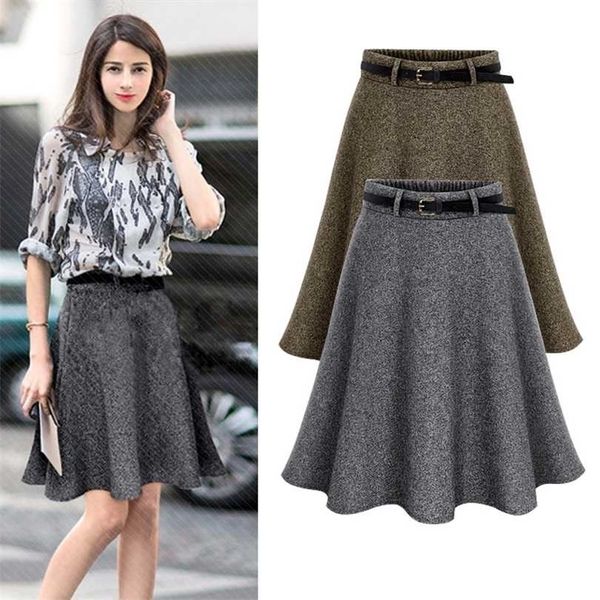 fashion skirt plus size m-6xl vintage woolen autumn winter casual warm high waist pleated skirt female 211214, Black
fashion skirt plus size m-6xl vintage woolen autumn winter casual warm high waist pleated skirt female 211214, Black
