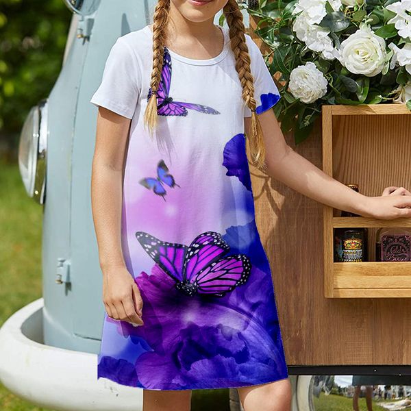 butterfly girl dress short-sleeved printed dress children's casual dress a-line skirt length over the knee simple, elegant and colorful, Red;yellow
butterfly girl dress short-sleeved printed dress children's casual dress a-line skirt length over the knee simple, elegant and colorful, Red;yellow