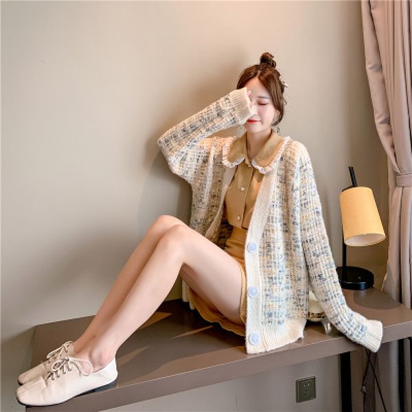 2021 new fashions thin fall all women's sweater games leisure jacket ladies v neck coat girls outwear ox79, White;black
2021 new fashions thin fall all women's sweater games leisure jacket ladies v neck coat girls outwear ox79, White;black
