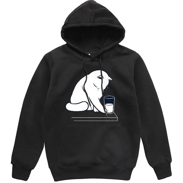 men's hoodie, cartoon cat sweatshirt, white, milky white appearance, simple style, autumn, Black
men's hoodie, cartoon cat sweatshirt, white, milky white appearance, simple style, autumn, Black