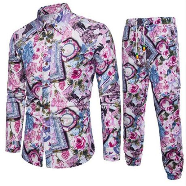 men's set 2021 spring ethnic style and pants full length casual shirt suit fashion floral 3d printed plus size 4xl5xl efa6, White;black
men's set 2021 spring ethnic style and pants full length casual shirt suit fashion floral 3d printed plus size 4xl5xl efa6, White;black