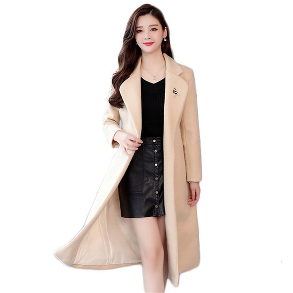 2021 new women's jacket autumn korean fashion thin temperament plus size long belt thick female wool jackets frpy, Black
2021 new women's jacket autumn korean fashion thin temperament plus size long belt thick female wool jackets frpy, Black