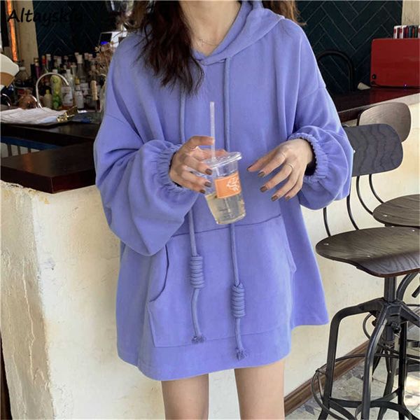 women's loose hooded sweatshirt, solid color, with pockets, thick warmth, korean style, harajuku, street clothes, bf, Black;brown
women's loose hooded sweatshirt, solid color, with pockets, thick warmth, korean style, harajuku, street clothes, bf, Black;brown
