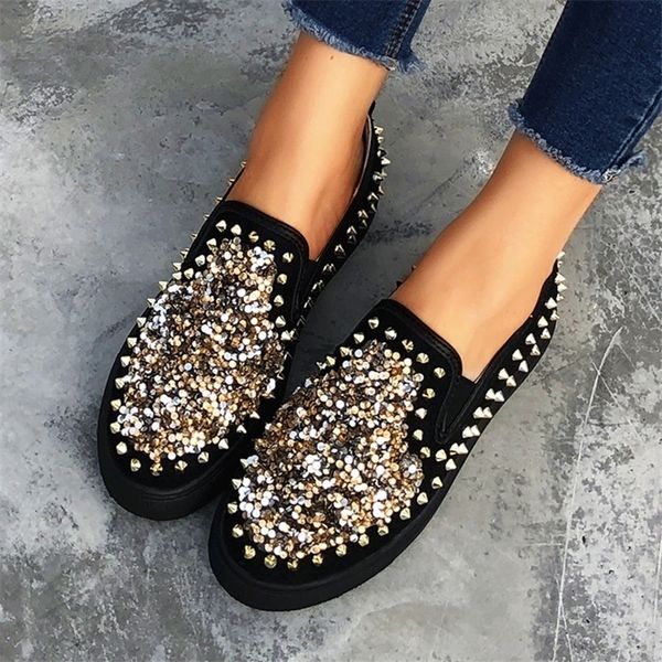 2021 new spring flats sequined platform women bling black flat heels slip on casual ladies loafers shoes fqqv
2021 new spring flats sequined platform women bling black flat heels slip on casual ladies loafers shoes fqqv
