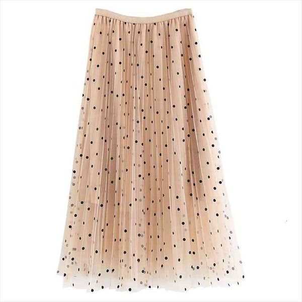 spring summer polka dot long womens skirts high waist casual loose pleated female elastic maxi, Black
spring summer polka dot long womens skirts high waist casual loose pleated female elastic maxi, Black