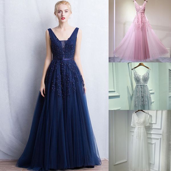 new elegant womens banquet ball dress marriage bridesmaid of fame party dress bridesmaids dinner lace v leaders dress, White;pink
new elegant womens banquet ball dress marriage bridesmaid of fame party dress bridesmaids dinner lace v leaders dress, White;pink