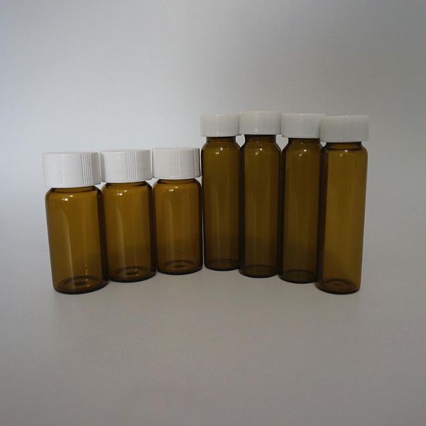 lab supplies 20pcs/pack 3ml to 60ml brown glass sample bottles with white plastic screw cap, essential oil bottle for use
lab supplies 20pcs/pack 3ml to 60ml brown glass sample bottles with white plastic screw cap, essential oil bottle for use