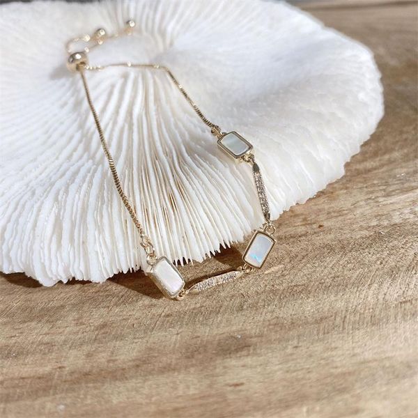 link, chain korean original shell stone gold luxury simple lucky jewelry accessories anniversary gift for girls, Black
link, chain korean original shell stone gold luxury simple lucky jewelry accessories anniversary gift for girls, Black