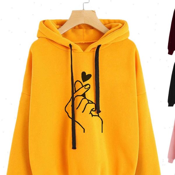 women hoodies casual kpop finger heart love pattern hooded sweatshirts drawstring hoodies sweatshirt women poleron mujer c301021, Black
women hoodies casual kpop finger heart love pattern hooded sweatshirts drawstring hoodies sweatshirt women poleron mujer c301021, Black
