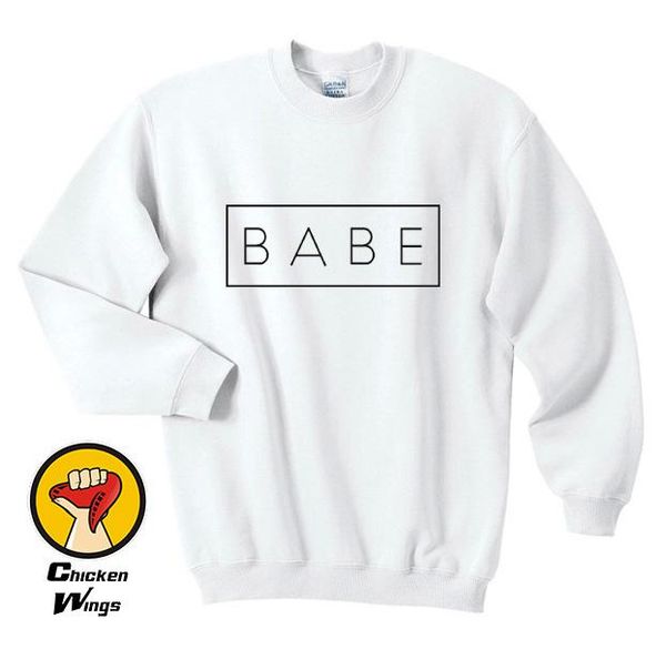 women's hoodies & sweatshirts babe clothing tumblr slogan quote women crewneck sweatshirt more colors xs - 2xl- c814, Black
women's hoodies & sweatshirts babe clothing tumblr slogan quote women crewneck sweatshirt more colors xs - 2xl- c814, Black