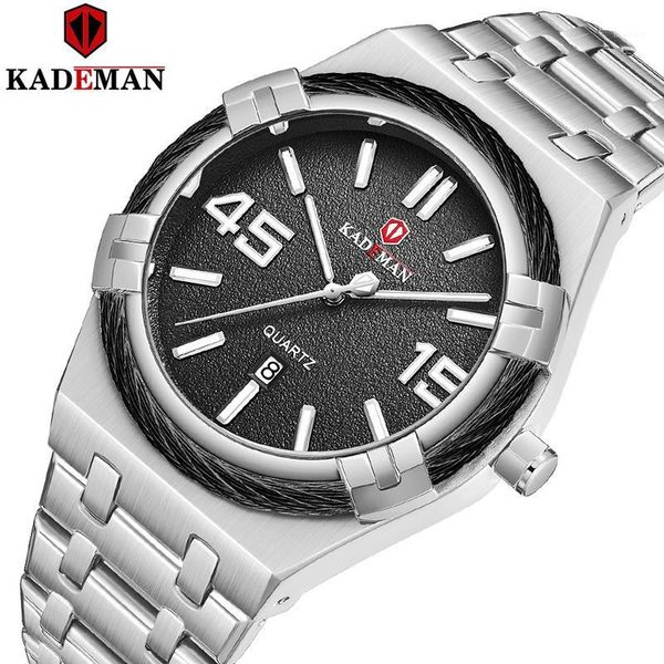 wristwatches kademan men's 30m waterproof calendar display clock male sports business quartz wrist watches relogio masculino, Slivery;brown
wristwatches kademan men's 30m waterproof calendar display clock male sports business quartz wrist watches relogio masculino, Slivery;brown