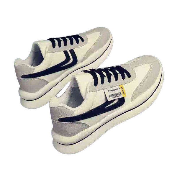 2021 korean men's shoes fashion forrest gump daddy breathable sports autumn and winter board, Black;white 
2021 korean men's shoes fashion forrest gump daddy breathable sports autumn and winter board, Black;white
