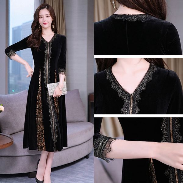 spring and summer fashion 2021 quality elegant temperament women retro printing great size dress of the wli2, Black;gray
spring and summer fashion 2021 quality elegant temperament women retro printing great size dress of the wli2, Black;gray