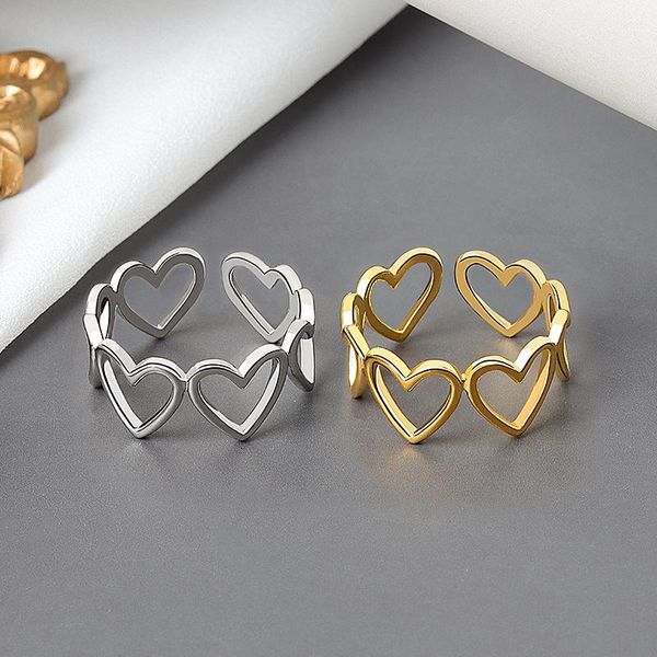 wedding rings women romantic sweet heart line simple fashion finger ring 2021 trendy opening adjust engagement gift for wife, Slivery;golden
wedding rings women romantic sweet heart line simple fashion finger ring 2021 trendy opening adjust engagement gift for wife, Slivery;golden