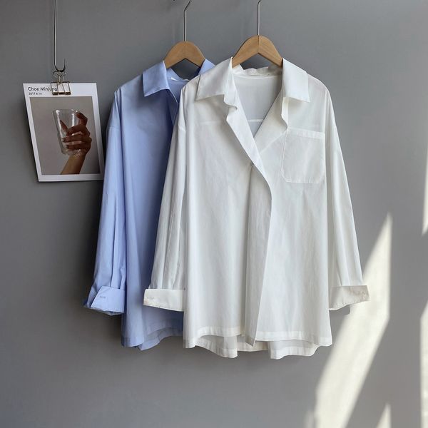 2021 new mooirue spring fashion women shirts one button blue white bf style oversized long sleeve shirt blouse v42r
2021 new mooirue spring fashion women shirts one button blue white bf style oversized long sleeve shirt blouse v42r