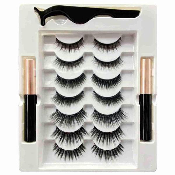 false eyelashes seven pairs of glue-magnetic set box, artificial thick mixed beauty and style tool natural l3s8
false eyelashes seven pairs of glue-magnetic set box, artificial thick mixed beauty and style tool natural l3s8