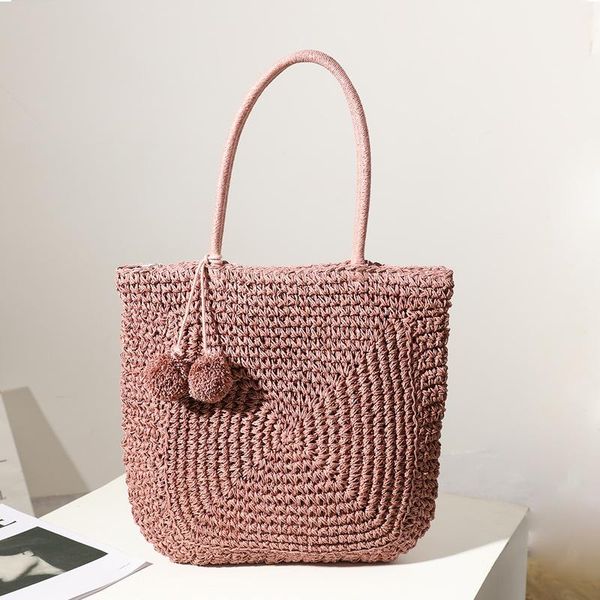 evening bags cute fur ball straw bag 2021 wild large-capacity hand-woven women's shoulder handbag beach
evening bags cute fur ball straw bag 2021 wild large-capacity hand-woven women's shoulder handbag beach