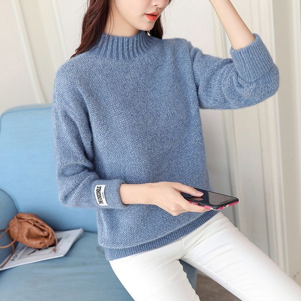 2021 new turtleneck sweaters autumn winter casual ladies knitted solid stylish chenille sweater pullovers female knitwear wq17, White;black
2021 new turtleneck sweaters autumn winter casual ladies knitted solid stylish chenille sweater pullovers female knitwear wq17, White;black