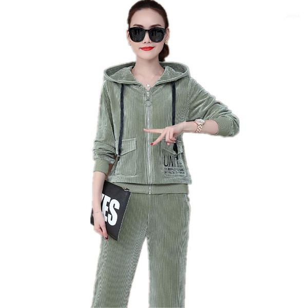 two piece dress youth clothing for women corduroy sporting suit 2 set casual tracksuit office autumn +trousers 1586, White
two piece dress youth clothing for women corduroy sporting suit 2 set casual tracksuit office autumn +trousers 1586, White