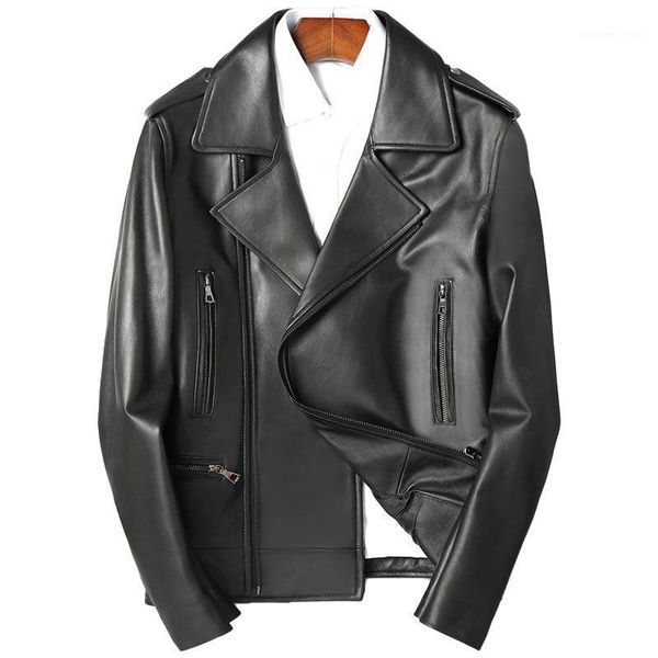 men's leather & faux 2021 motorcycle jackets genuine sheepskin moto jacket clothing spring autumn breathable biker coat s8644, Black
men's leather & faux 2021 motorcycle jackets genuine sheepskin moto jacket clothing spring autumn breathable biker coat s8644, Black