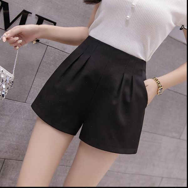 s 3xl simple elastic high waist chiffon shorts women summer 2021 fashion thin black shorts womens sweat ladies shorts feminino, White;black
s 3xl simple elastic high waist chiffon shorts women summer 2021 fashion thin black shorts womens sweat ladies shorts feminino, White;black
