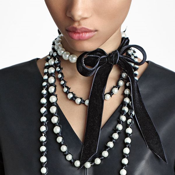 fashion jewelry personality exaggeration necklace pearl flannel combination bow neck chain c1161, Silver
fashion jewelry personality exaggeration necklace pearl flannel combination bow neck chain c1161, Silver