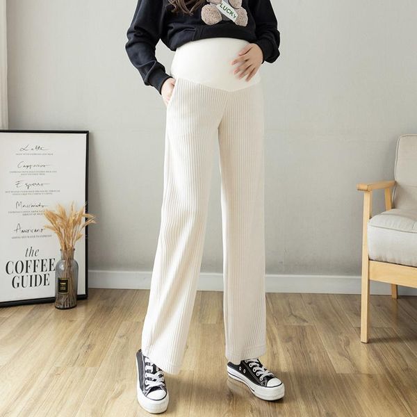 maternity bottoms 1512# autumn winter thicken warm corduroy pants wide leg loose elastic waist belly straight for pregnancy casual, White
maternity bottoms 1512# autumn winter thicken warm corduroy pants wide leg loose elastic waist belly straight for pregnancy casual, White