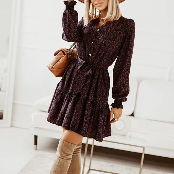 casual dresses summer dress for women fashion printed v neck long sleeve lace up mini ladies elegant chic a line robe vestido, Black;gray
casual dresses summer dress for women fashion printed v neck long sleeve lace up mini ladies elegant chic a line robe vestido, Black;gray