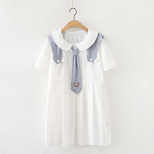 women's t-shirt peter pan kawaii white dress teens soft girl clothes summer lolita cute casual doll collar bear tie short sleeve s
women's t-shirt peter pan kawaii white dress teens soft girl clothes summer lolita cute casual doll collar bear tie short sleeve s