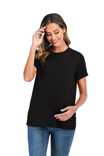 maternity & tees clothes ropa embarazada tee shirt pregnancy t-shirt pregnant women's casual flattering side ruching tshirts s-3xl, White
maternity & tees clothes ropa embarazada tee shirt pregnancy t-shirt pregnant women's casual flattering side ruching tshirts s-3xl, White