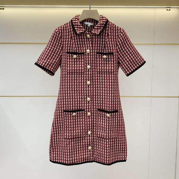 dress fadan 's 2021 spring and summer style celebrity polo lapel contrast tweed short sleeve, White;black
dress fadan 's 2021 spring and summer style celebrity polo lapel contrast tweed short sleeve, White;black